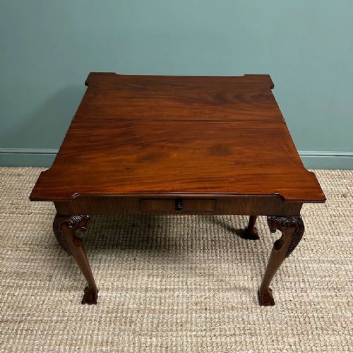 SUPERB QUALITY ANTIQUE GEORGIAN GAMES TABLE TEA TABLE - ADDITIONAL PHOTO 3