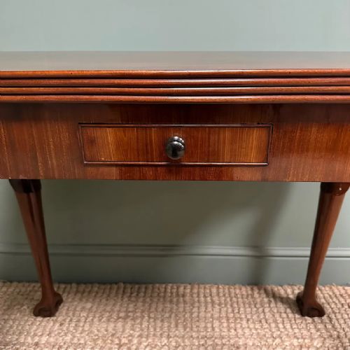SUPERB QUALITY ANTIQUE GEORGIAN GAMES TABLE TEA TABLE - ADDITIONAL PHOTO 4