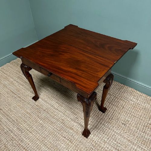 SUPERB QUALITY ANTIQUE GEORGIAN GAMES TABLE TEA TABLE - ADDITIONAL PHOTO 5