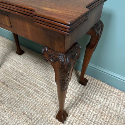 SUPERB QUALITY ANTIQUE GEORGIAN GAMES TABLE TEA TABLE - ADDITIONAL PHOTO 6