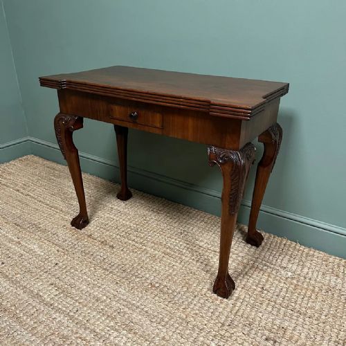 SUPERB QUALITY ANTIQUE GEORGIAN GAMES TABLE TEA TABLE - ADDITIONAL PHOTO 9