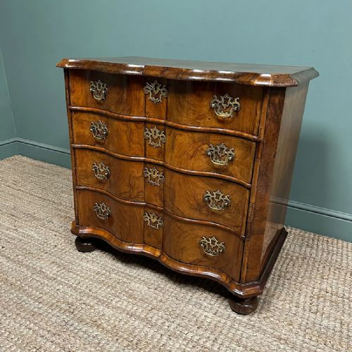UNUSUAL DUTCH GEORGIAN WALNUT ANTIQUE CHEST - ADDITIONAL PHOTO 1
