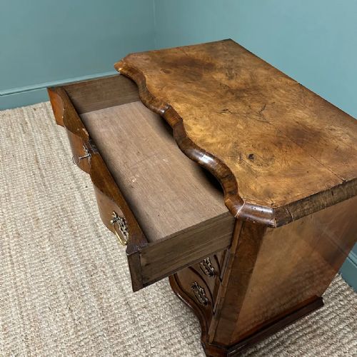 UNUSUAL DUTCH GEORGIAN WALNUT ANTIQUE CHEST - ADDITIONAL PHOTO 2
