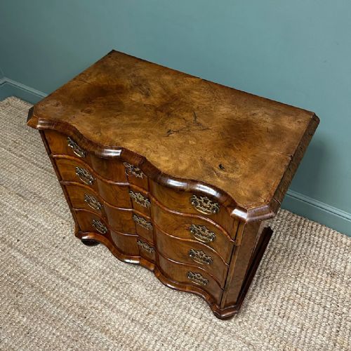 UNUSUAL DUTCH GEORGIAN WALNUT ANTIQUE CHEST - ADDITIONAL PHOTO 3