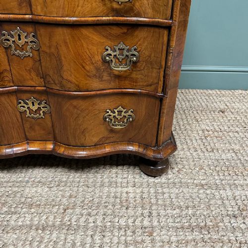 UNUSUAL DUTCH GEORGIAN WALNUT ANTIQUE CHEST - ADDITIONAL PHOTO 5