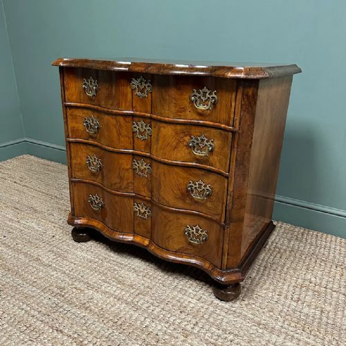 UNUSUAL DUTCH GEORGIAN WALNUT ANTIQUE CHEST - ADDITIONAL PHOTO 6