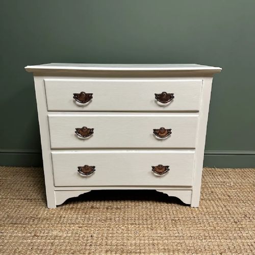 ANTIQUE PAINTED CHEST OF DRAWERS - ADDITIONAL PHOTO 1
