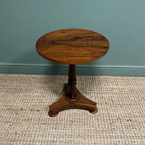 HIGH QUALITY VICTORIAN ROSEWOOD ANTIQUE OCCASIONAL TABLE - ADDITIONAL PHOTO 1