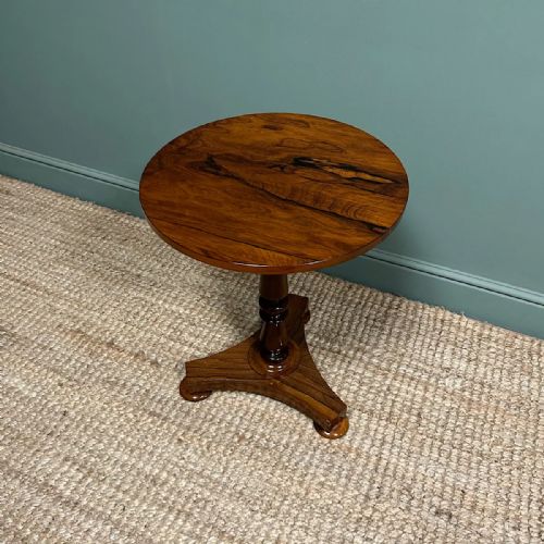 HIGH QUALITY VICTORIAN ROSEWOOD ANTIQUE OCCASIONAL TABLE - ADDITIONAL PHOTO 2