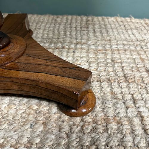 HIGH QUALITY VICTORIAN ROSEWOOD ANTIQUE OCCASIONAL TABLE - ADDITIONAL PHOTO 5