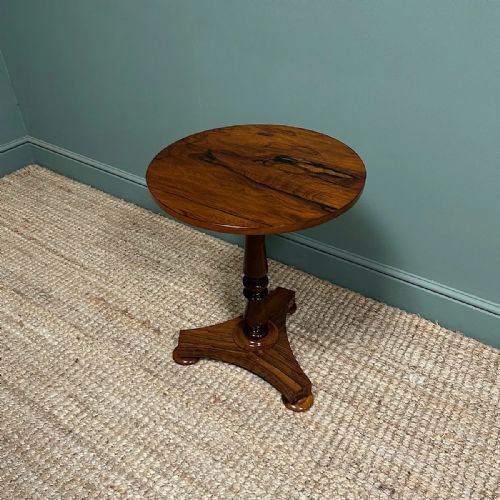 HIGH QUALITY VICTORIAN ROSEWOOD ANTIQUE OCCASIONAL TABLE - ADDITIONAL PHOTO 7