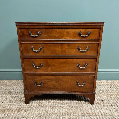 SMALL GEORGIAN DESIGN EDWARDIAN ANTIQUE CHEST OF DRAWERS - ADDITIONAL PHOTO 1
