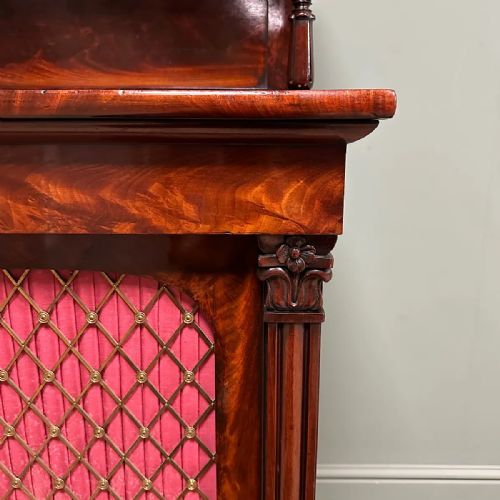 SPECTACULAR MAHOGANY ANTIQUE REGENCY CHIFFONIER CABINET - ADDITIONAL PHOTO 5