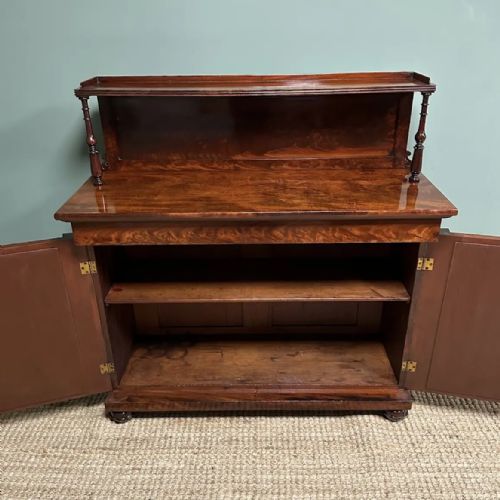 SPECTACULAR MAHOGANY ANTIQUE REGENCY CHIFFONIER CABINET - ADDITIONAL PHOTO 7