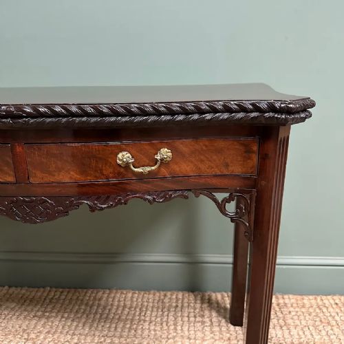 STUNNING ANTIQUE CHIPPENDALE SIDE TABLE TEA TABLE - ADDITIONAL PHOTO 2