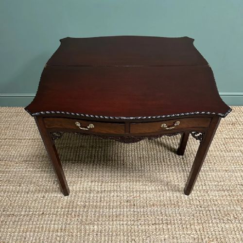 STUNNING ANTIQUE CHIPPENDALE SIDE TABLE TEA TABLE - ADDITIONAL PHOTO 5