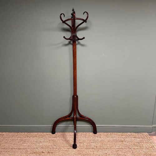 SUPERB EDWARDIAN ANTIQUE BENTWOOD COAT STAND - ADDITIONAL PHOTO 1