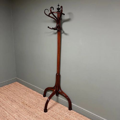 SUPERB EDWARDIAN ANTIQUE BENTWOOD COAT STAND - ADDITIONAL PHOTO 4