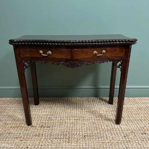 STUNNING ANTIQUE CHIPPENDALE SIDE TABLE TEA TABLE - ADDITIONAL PHOTO 1