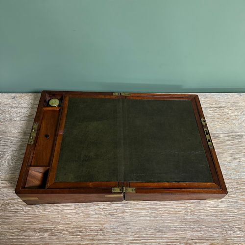 OUTSTANDING SMALL ANTIQUE WRITING BOX SLOPE - ADDITIONAL PHOTO 3