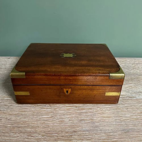 OUTSTANDING SMALL ANTIQUE WRITING BOX SLOPE - ADDITIONAL PHOTO 6