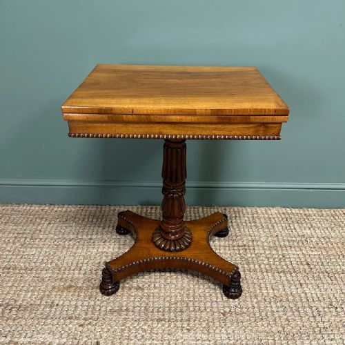 ELEGANT ANTIQUE REGENCY ROSEWOOD GAMES TABLE - ADDITIONAL PHOTO 2