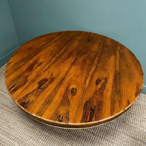 STRIKING CIRCULAR ANTIQUE WILLIAM IV DINING TABLE - ADDITIONAL PHOTO 2