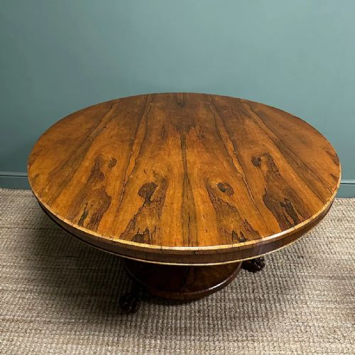 STRIKING CIRCULAR ANTIQUE WILLIAM IV DINING TABLE - ADDITIONAL PHOTO 8