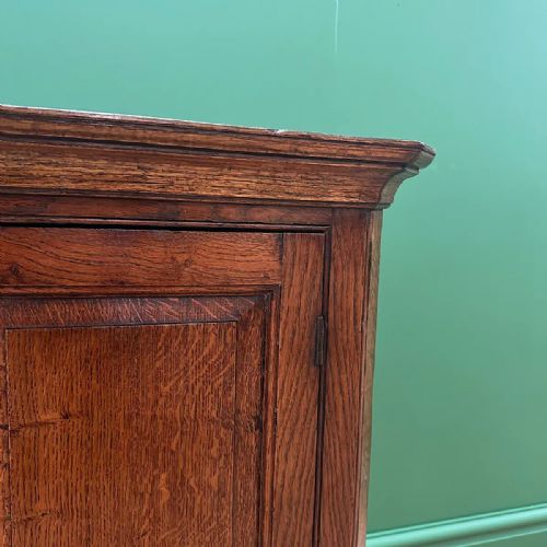 GEORGIAN OAK ANTIQUE CORNER CUPBOARD - ADDITIONAL PHOTO 2