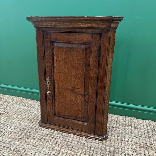 GEORGIAN OAK ANTIQUE CORNER CUPBOARD - ADDITIONAL PHOTO 3
