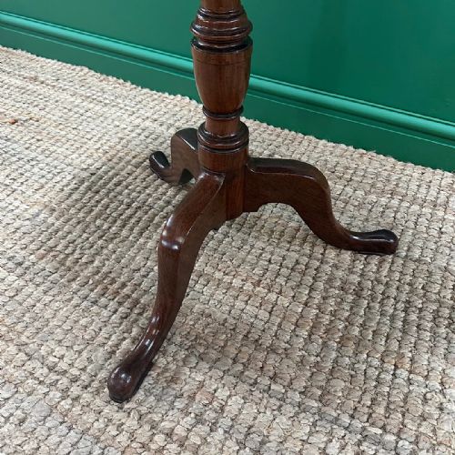 QUALITY ANTIQUE GEORGIAN MAHOGANY OCCASIONAL TABLE - ADDITIONAL PHOTO 4