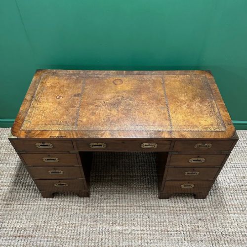 COUNTRY HOUSE ANTIQUE CAMPAIGN DESK - ADDITIONAL PHOTO 4