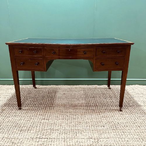 quality mahogany victorian antique writing desk - CATEGORY: ANTIQUE DESKS - DATED VICTORIAN