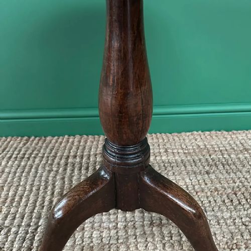 COUNTRY HOUSE LOW ANTIQUE GEORGIAN OAK CIRCULAR TABLE - ADDITIONAL PHOTO 3
