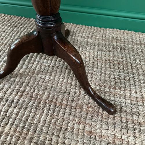 COUNTRY HOUSE LOW ANTIQUE GEORGIAN OAK CIRCULAR TABLE - ADDITIONAL PHOTO 4