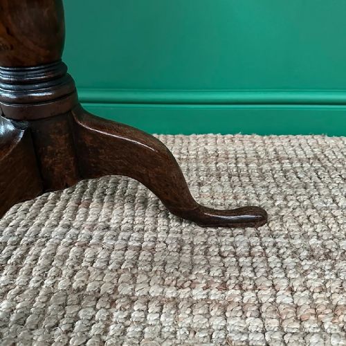 COUNTRY HOUSE LOW ANTIQUE GEORGIAN OAK CIRCULAR TABLE - ADDITIONAL PHOTO 7