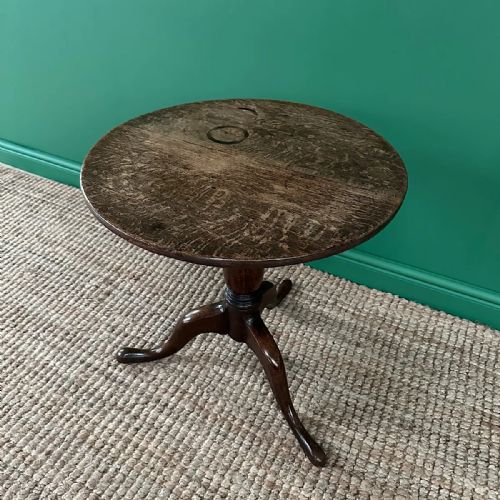 COUNTRY HOUSE LOW ANTIQUE GEORGIAN OAK CIRCULAR TABLE - ADDITIONAL PHOTO 8