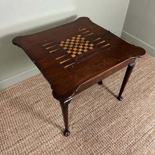UNUSUAL GEORGE III ANTIQUE GAMES TABLE - ADDITIONAL PHOTO 3