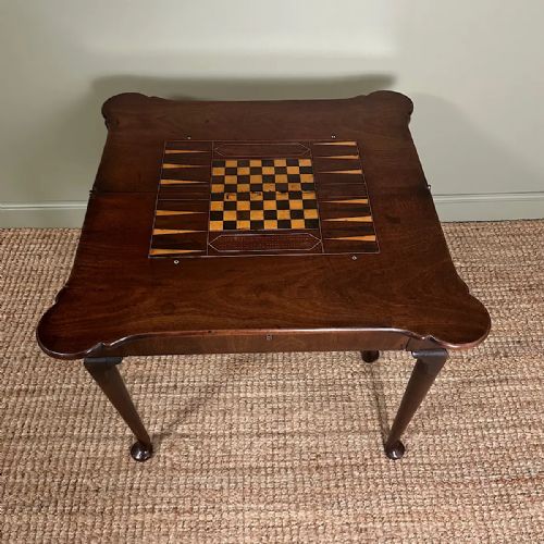UNUSUAL GEORGE III ANTIQUE GAMES TABLE - ADDITIONAL PHOTO 4