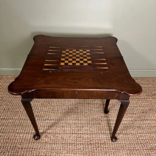 UNUSUAL GEORGE III ANTIQUE GAMES TABLE - ADDITIONAL PHOTO 5