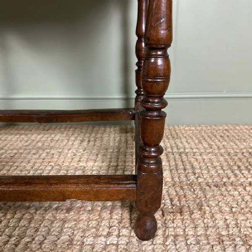 STUNNING 18TH CENTURY GEORGIAN OAK ANTIQUE LOW BOY - ADDITIONAL PHOTO 7