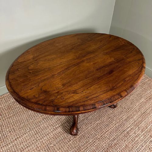 STUNNING ANTIQUE VICTORIAN ROSEWOOD DINING TABLE - ADDITIONAL PHOTO 4