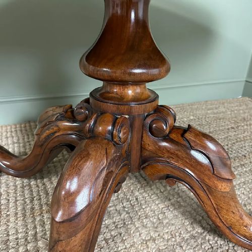 STUNNING ANTIQUE VICTORIAN ROSEWOOD DINING TABLE - ADDITIONAL PHOTO 5