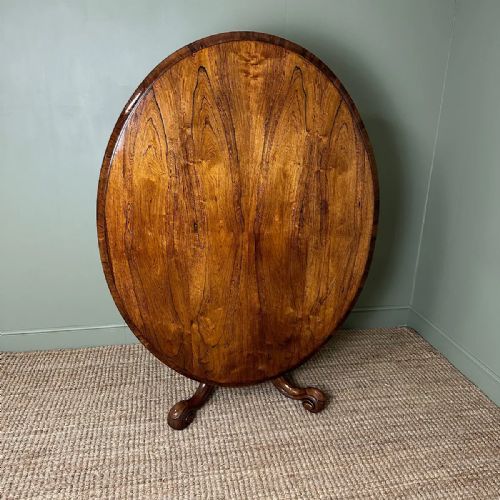 STUNNING ANTIQUE VICTORIAN ROSEWOOD DINING TABLE - ADDITIONAL PHOTO 7