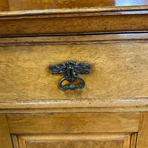 SPECTACULAR LARGE VICTORIAN OAK ANTIQUE BOOKCASE - ADDITIONAL PHOTO 6