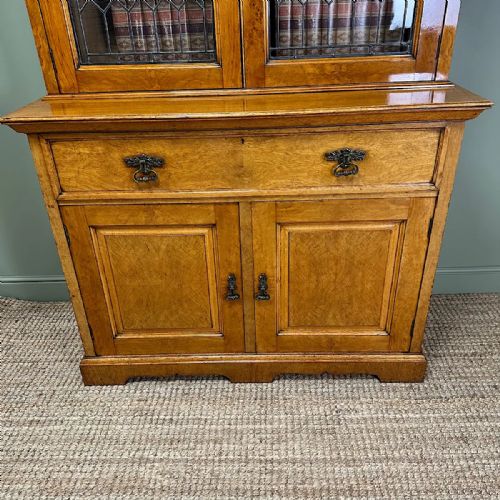 SPECTACULAR LARGE VICTORIAN OAK ANTIQUE BOOKCASE - ADDITIONAL PHOTO 9
