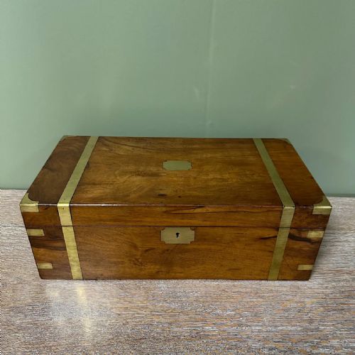 STUNNING WALNUT ANTIQUE VICTORIAN WRITING SLOPE - ADDITIONAL PHOTO 1