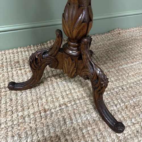 UNUSUAL BLACK FOREST ANTIQUE MUSICAL TABLE - ADDITIONAL PHOTO 6