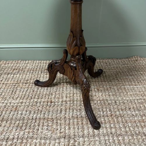 UNUSUAL BLACK FOREST ANTIQUE MUSICAL TABLE - ADDITIONAL PHOTO 7