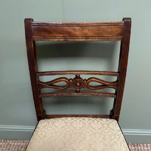 SET OF 6 ANTIQUE GEORGIAN MAHOGANY DINING CHAIRS - ADDITIONAL PHOTO 3